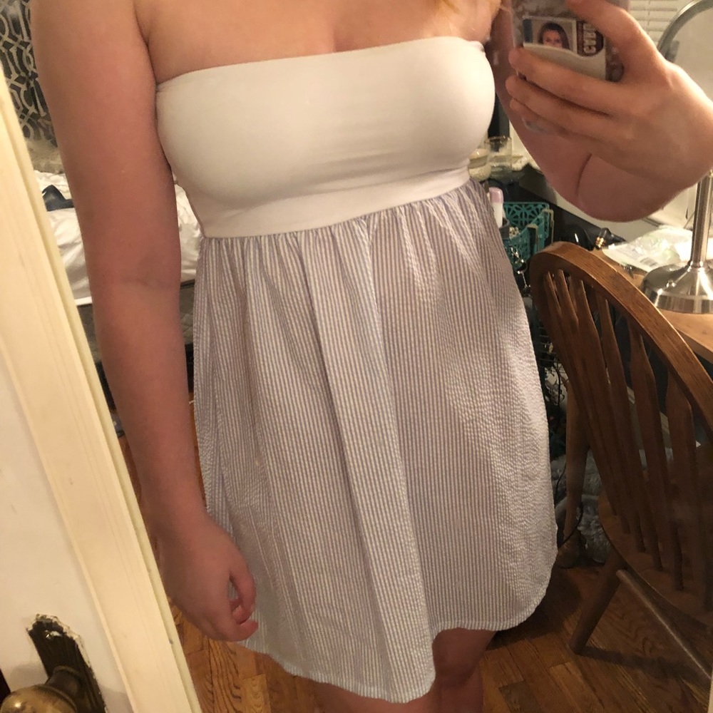 Seersucker dress / bikini cover up